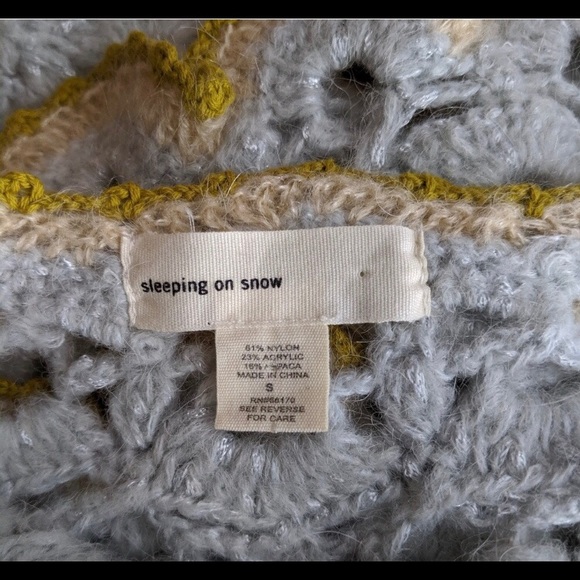 Anthropologie Sleeping on Snow Crochet Cardigan - Picture 5 of 5